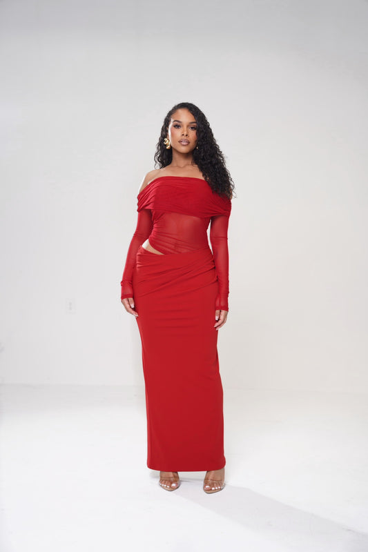 The Mia Paloma Dress- Rosa Roja