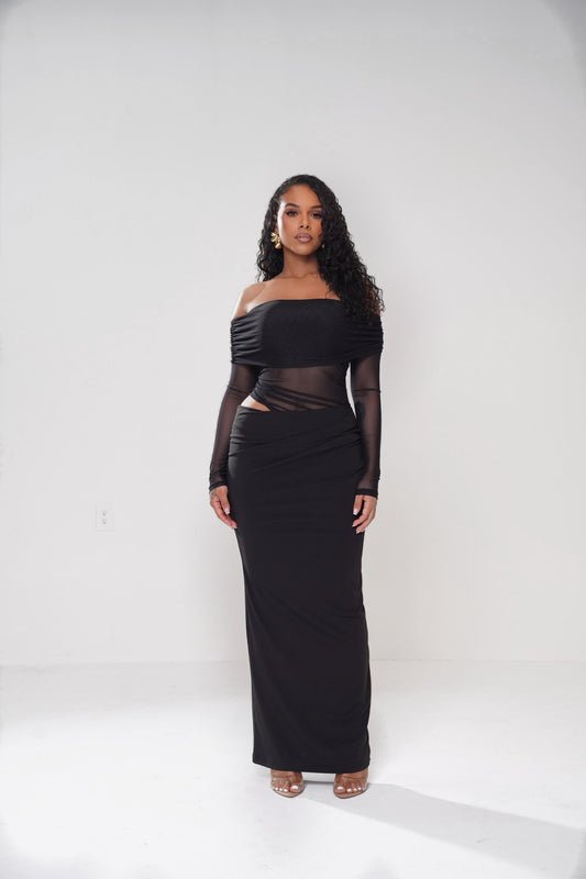 TheMia Paloma Dress- Noir